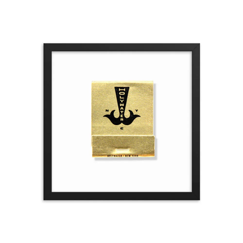 Holywater Framed Print matchbook photos