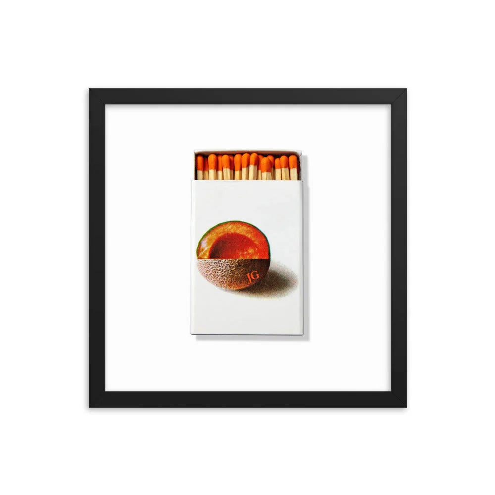 JG Framed Print matchbook photos