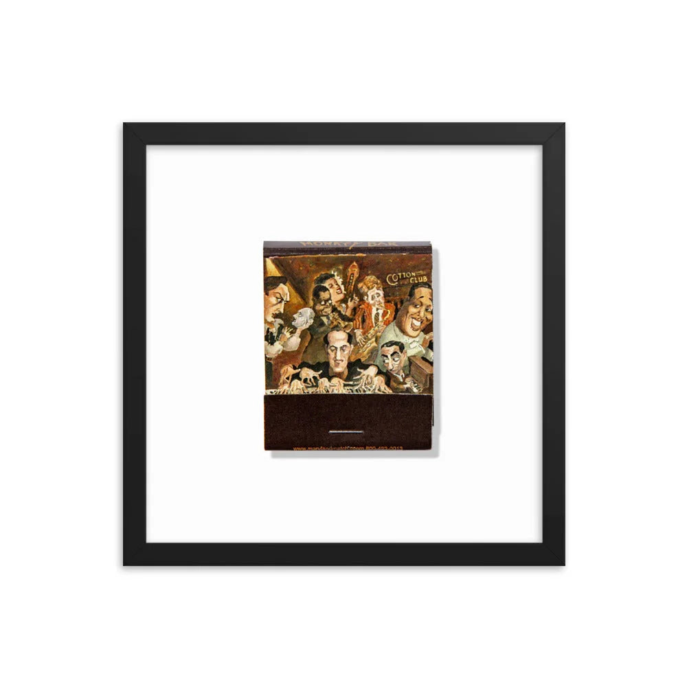 Monkey Bar Framed Print matchbook photos
