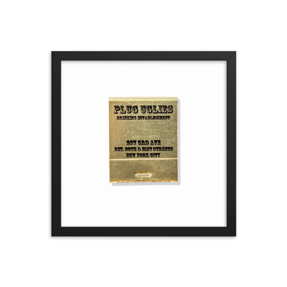 Plug Uglies Framed Print matchbook photos