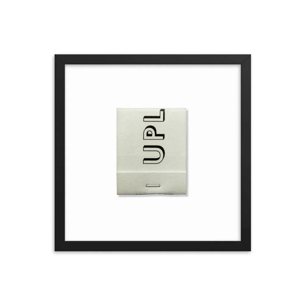 Upland Framed Print matchbook photos