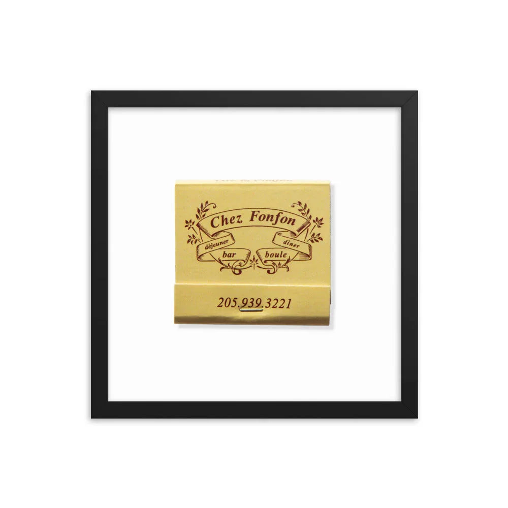 Framed photo paper poster matchbook photos