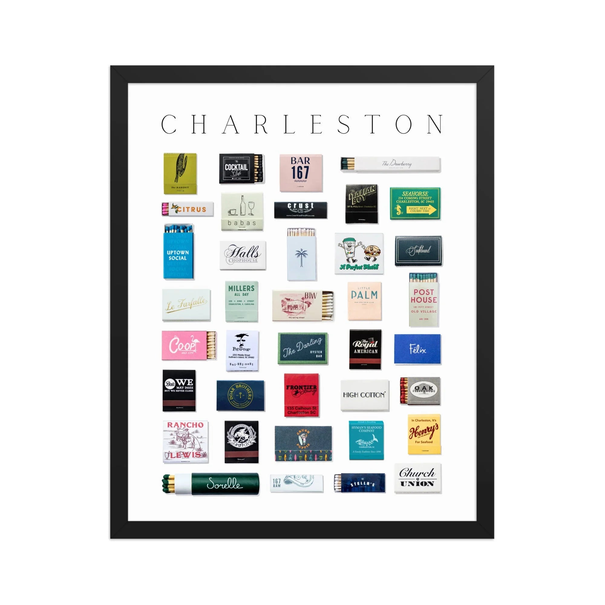 Charleston Matchbox Print matchbook photos