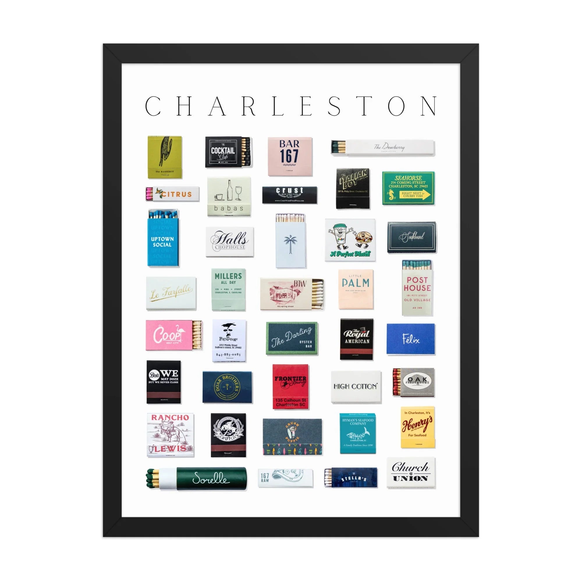 Charleston Matchbox Print matchbook photos