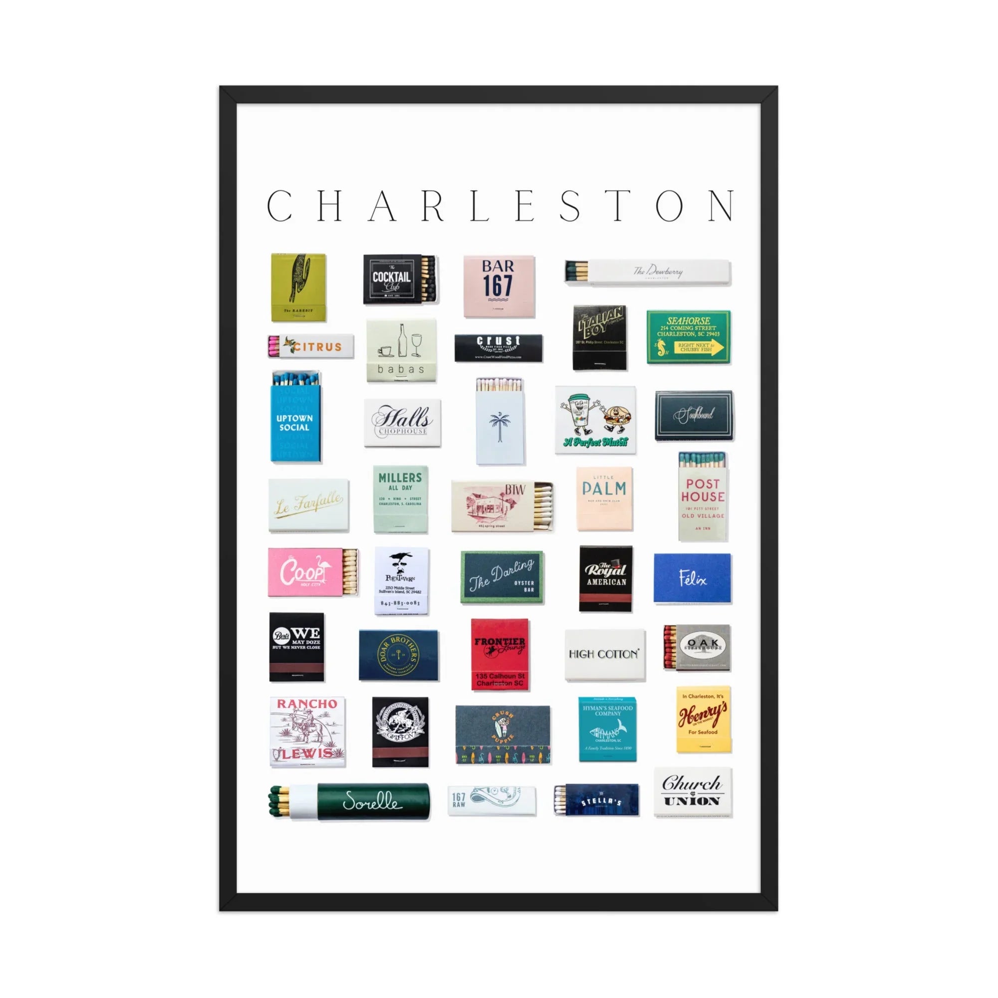 Charleston Matchbox Print matchbook photos
