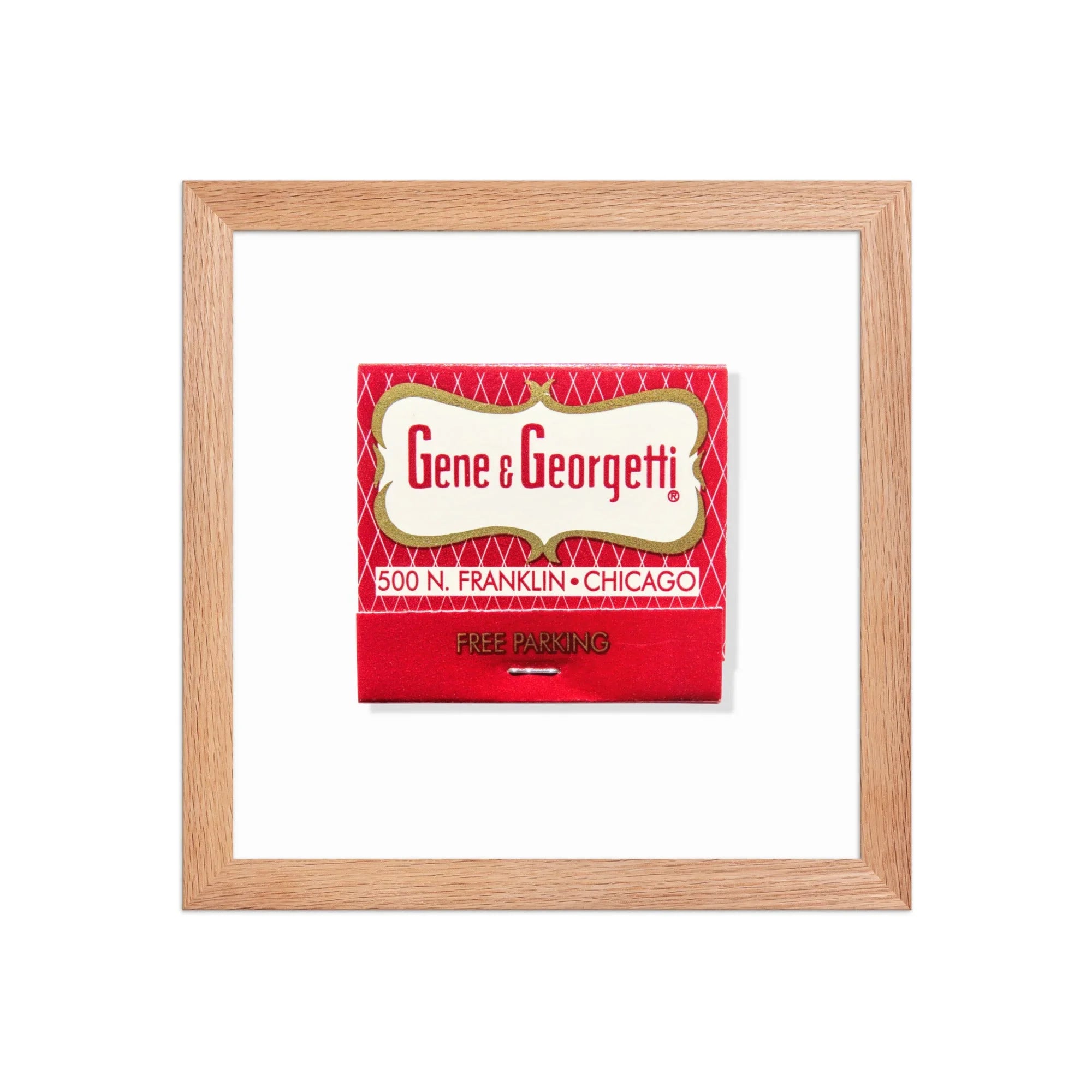 Gene & Georgetti matchbook photos