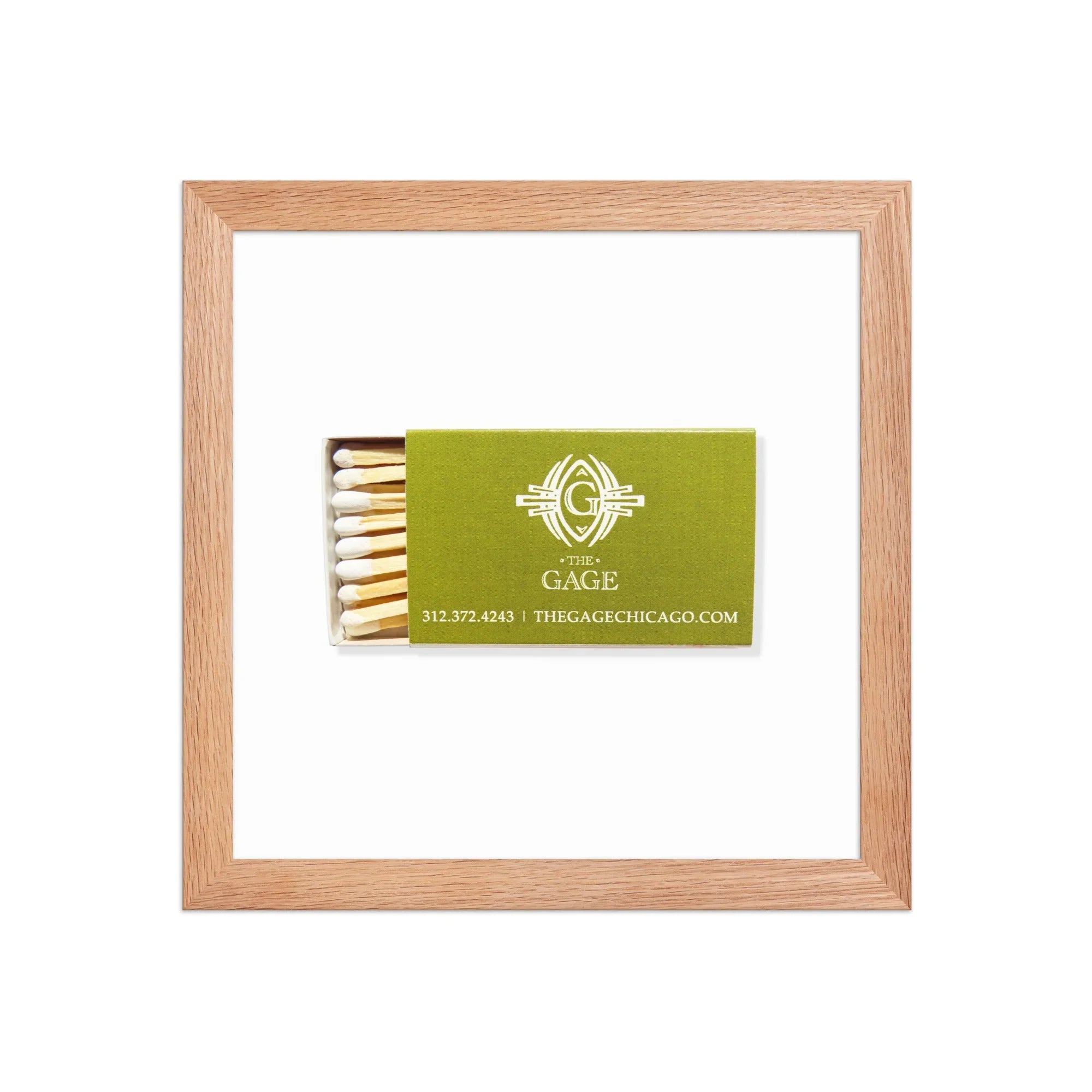 The Gage matchbook photos