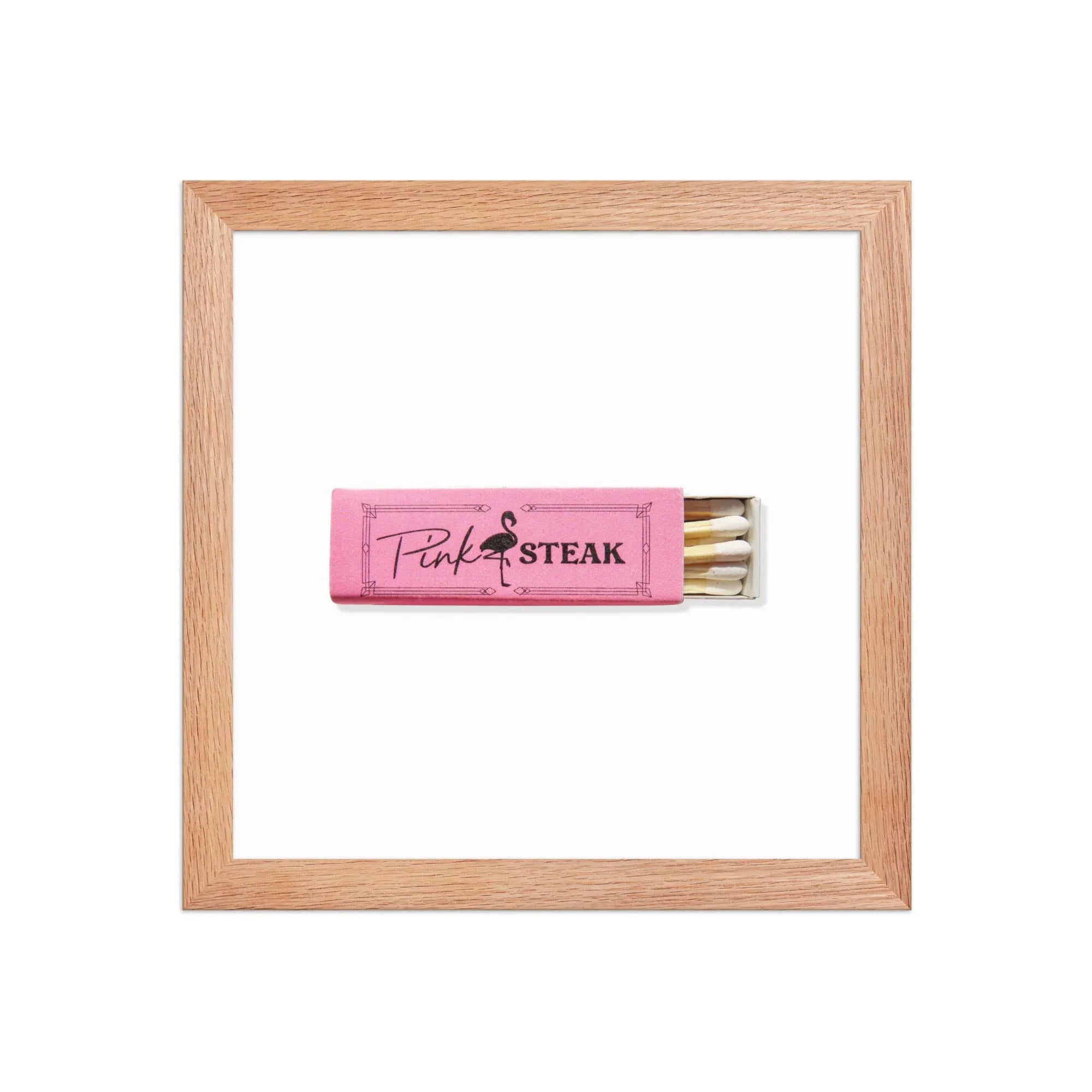 Pink Steak matchbook photos