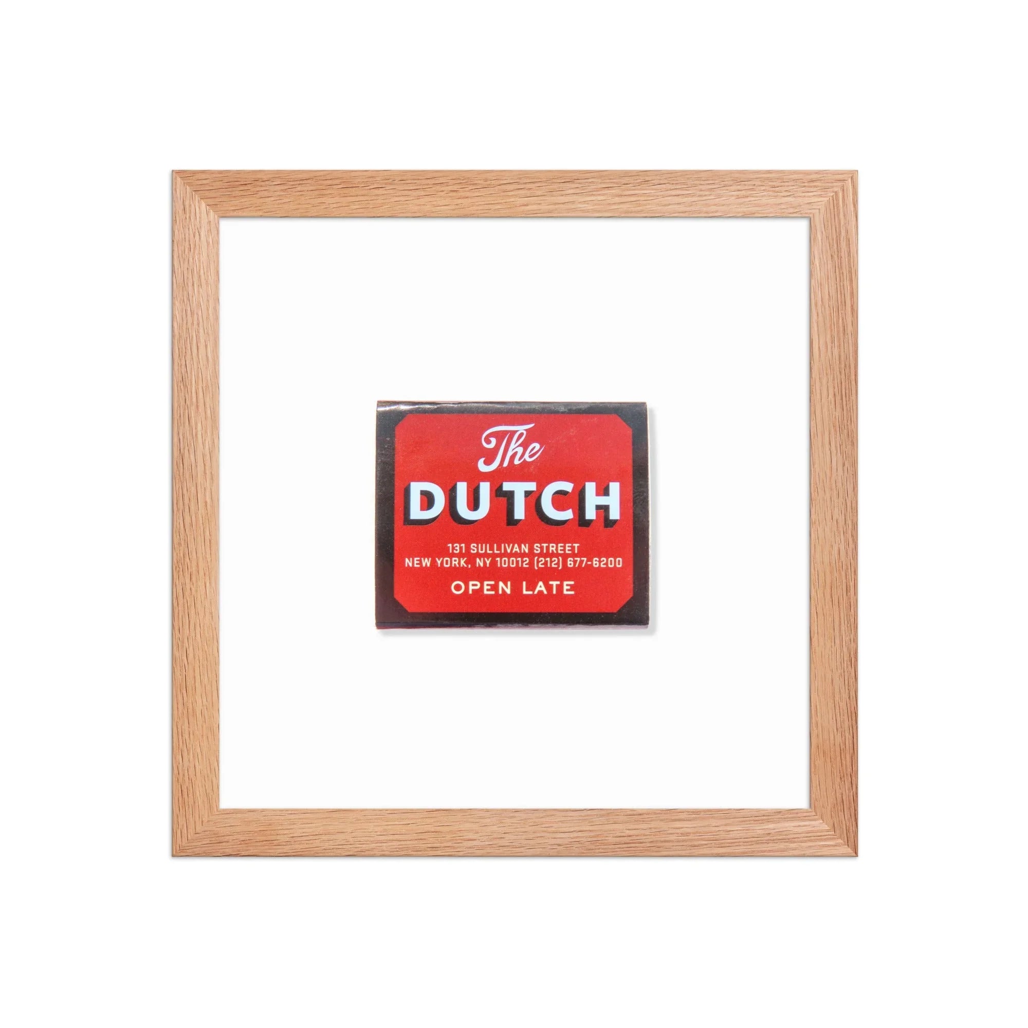 The Dutch NYC matchbook photos