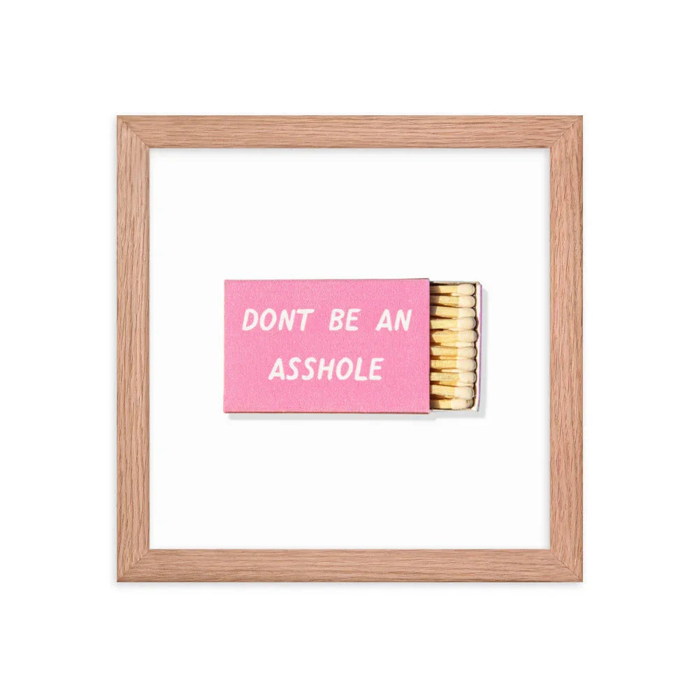 Co Op Froze Framed Print matchbook photos