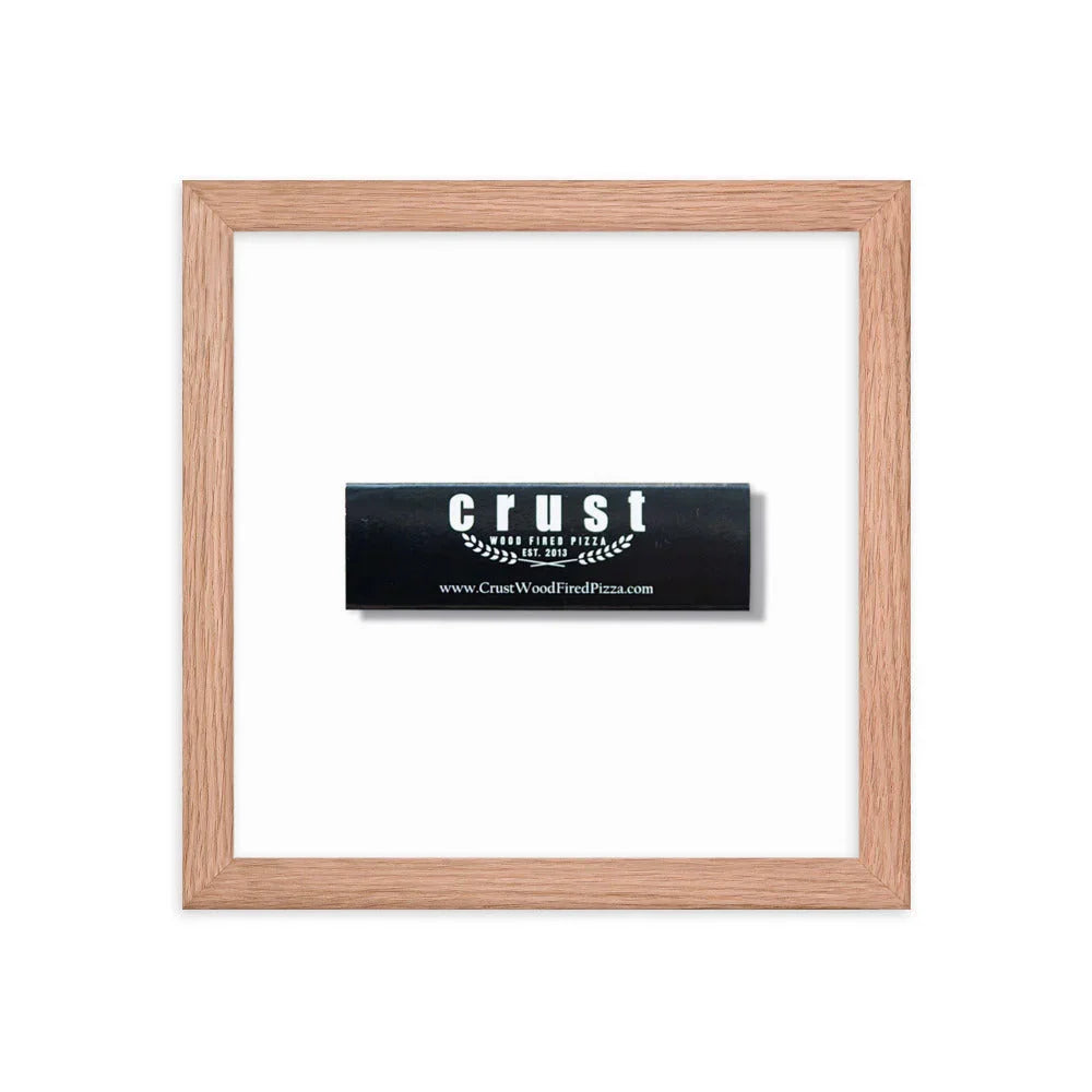 Crust Framed Print matchbook photos