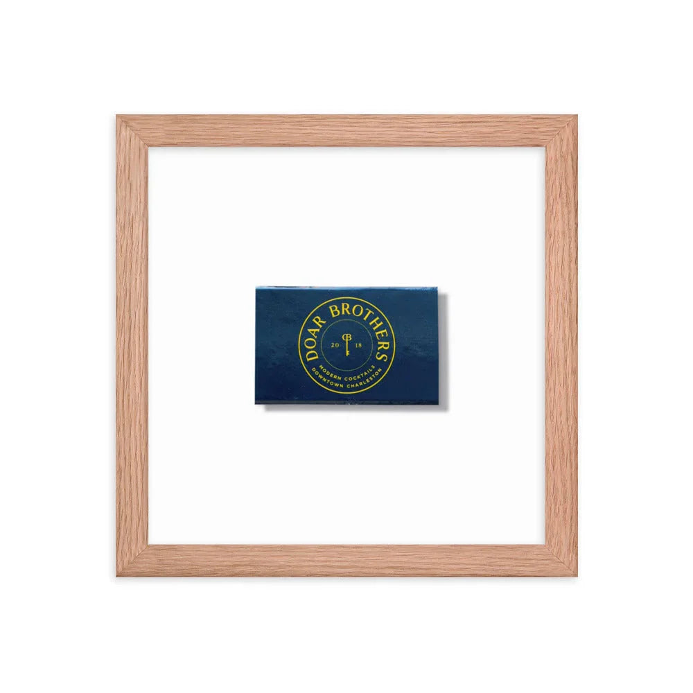 Doar Brothers Framed Print matchbook photos