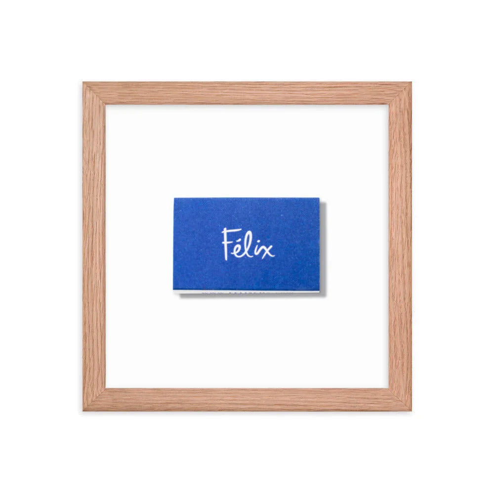 Felix Framed Print matchbook photos