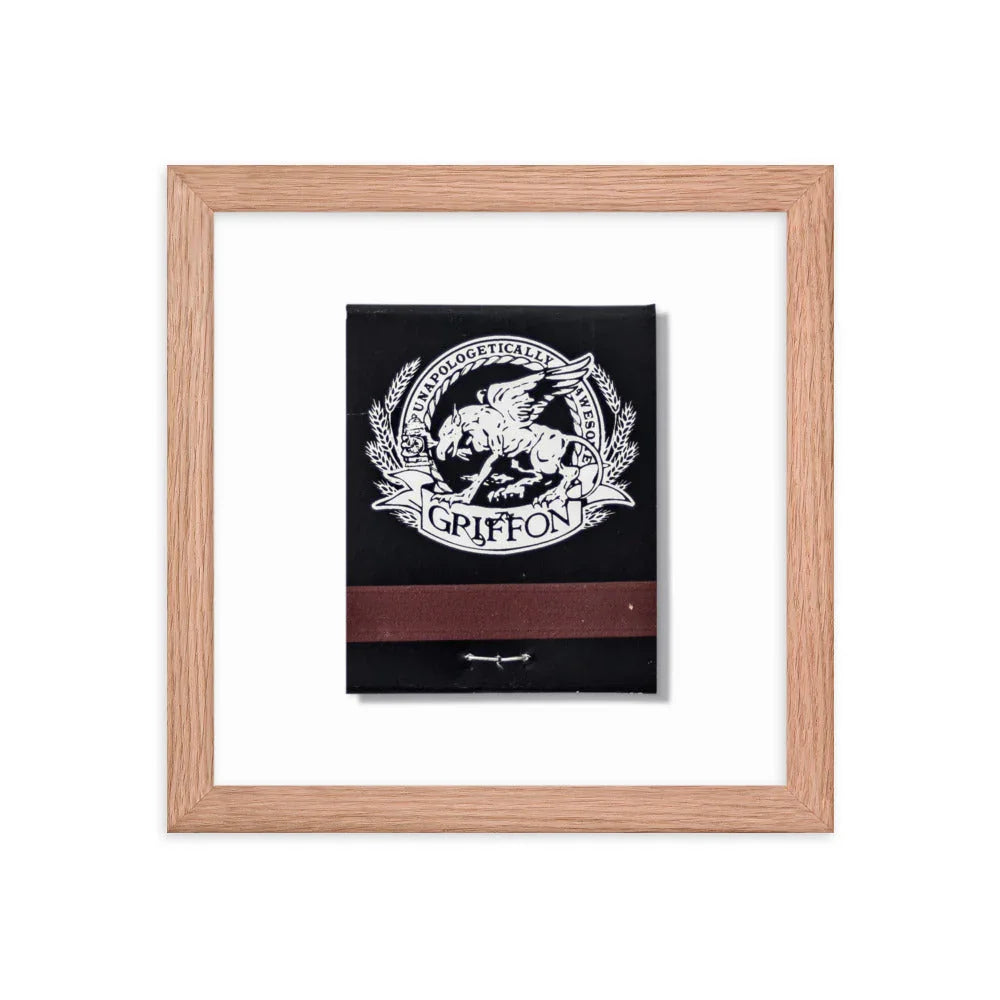 Griffon Framed Print matchbook photos