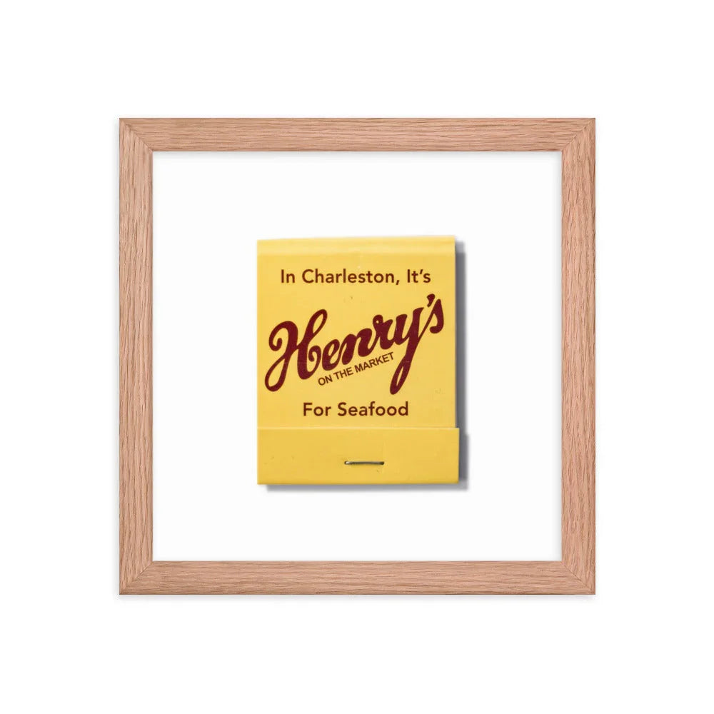 Henry’s Framed Print matchbook photos
