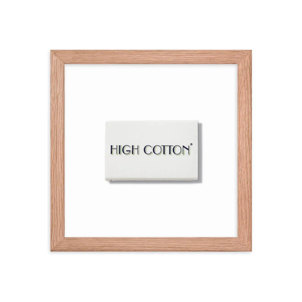 High Cotton Framed Print matchbook photos