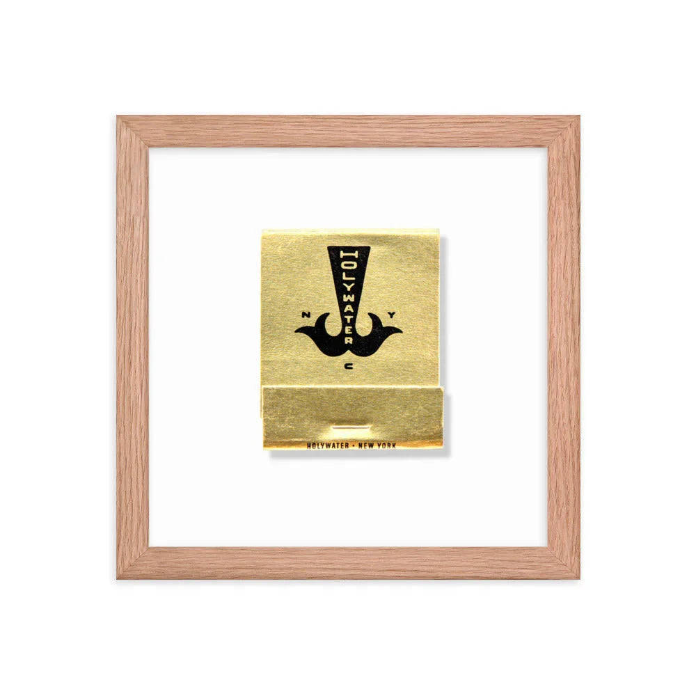Holywater Framed Print matchbook photos