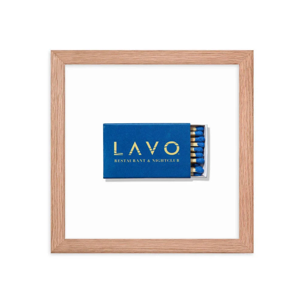 LAVO Framed Print matchbook photos