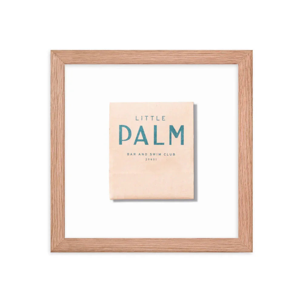 Little Palm Framed Print matchbook photos