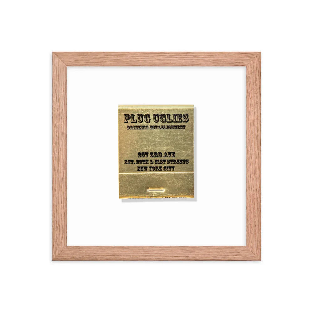 Plug Uglies Framed Print matchbook photos