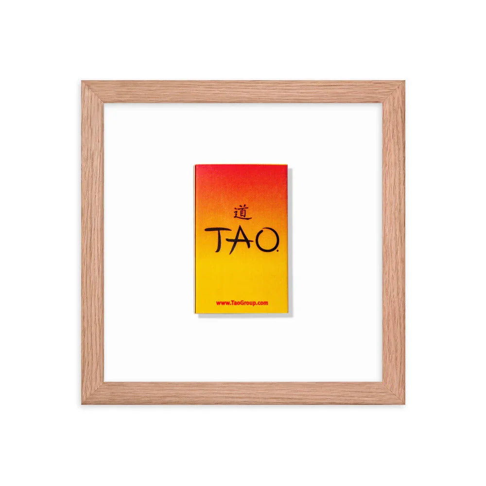 Tao’s Framed Print matchbook photos