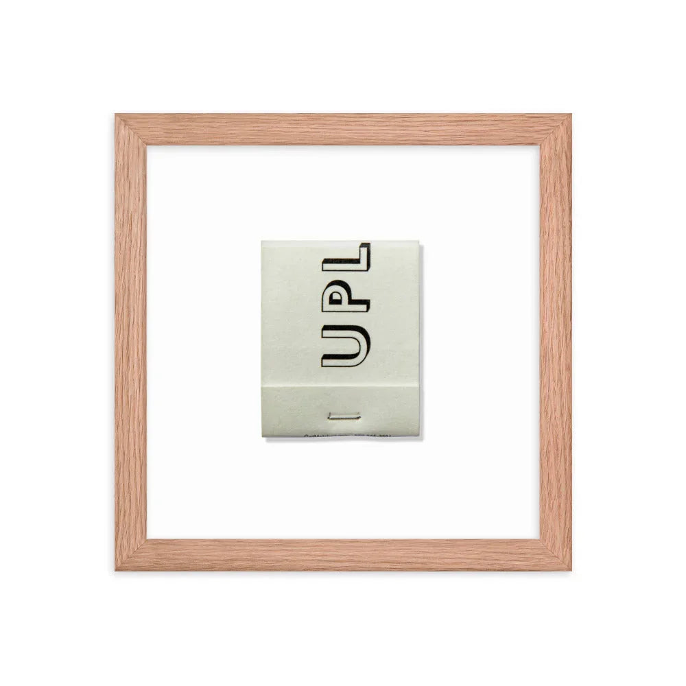 Upland Framed Print matchbook photos
