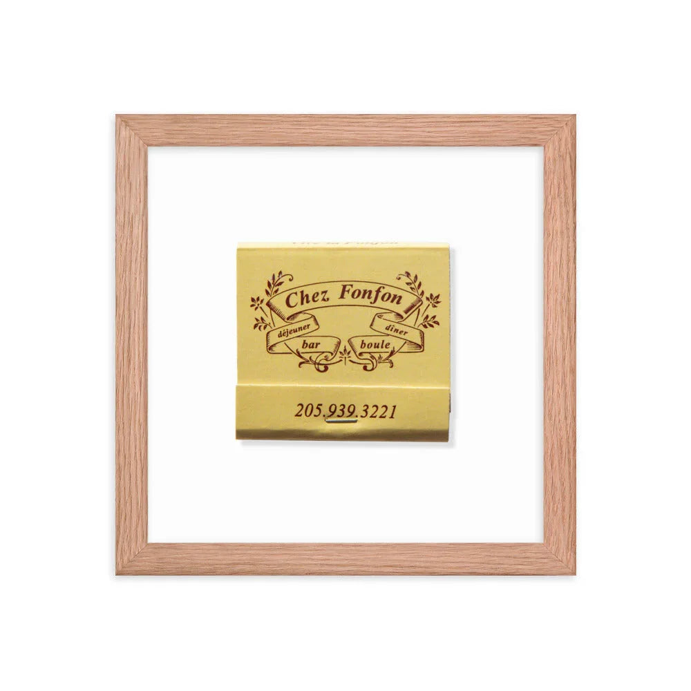 Framed photo paper poster matchbook photos