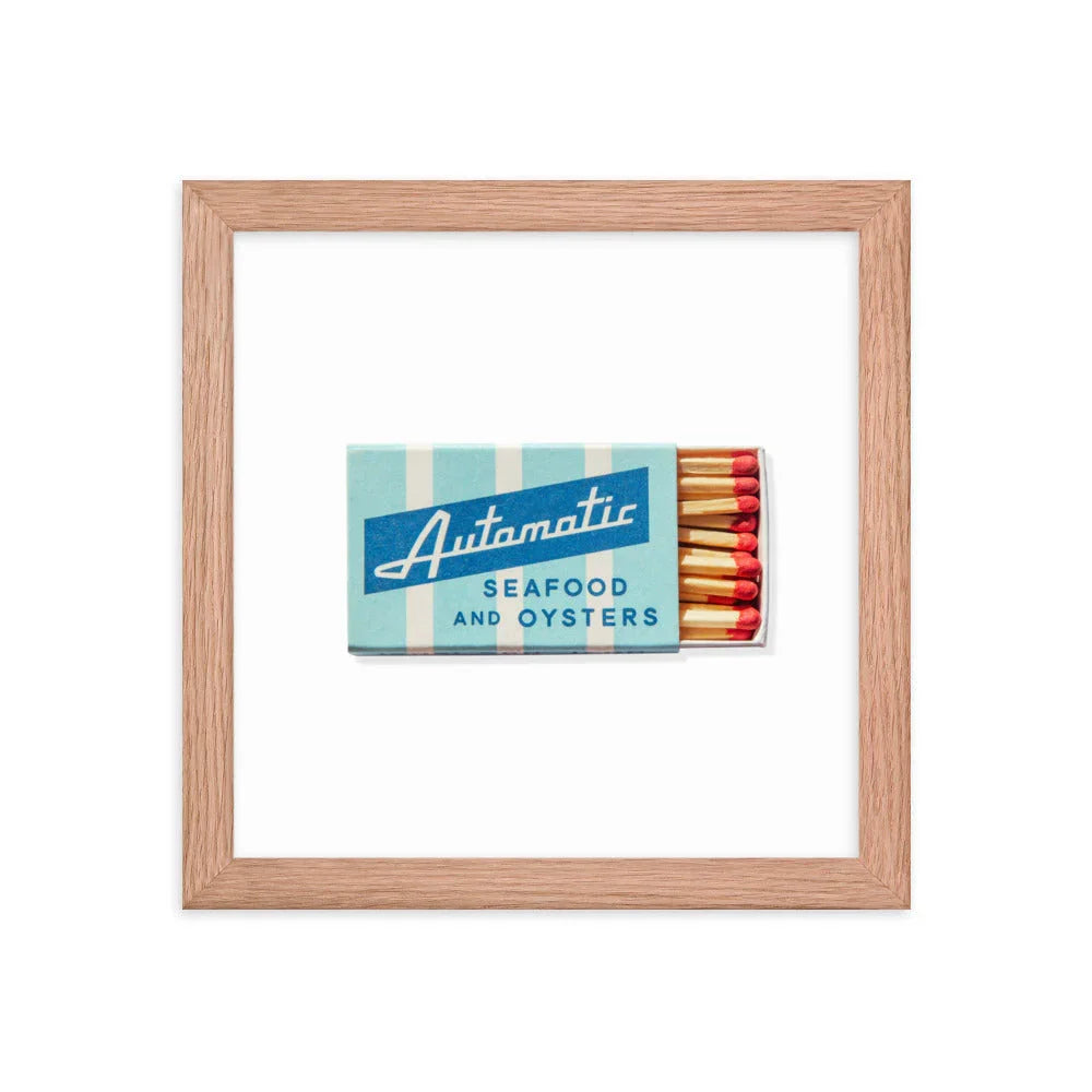 Automatic Seafood and Oysters matchbook photos