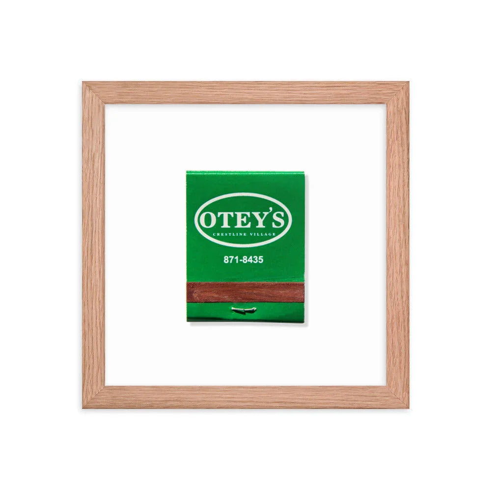 Otey’s matchbook photos