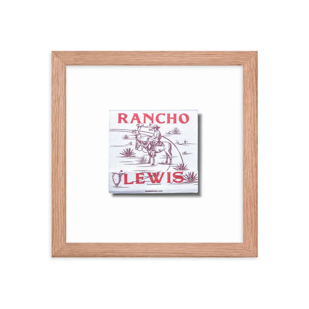 Rancho Lewis matchbook photos