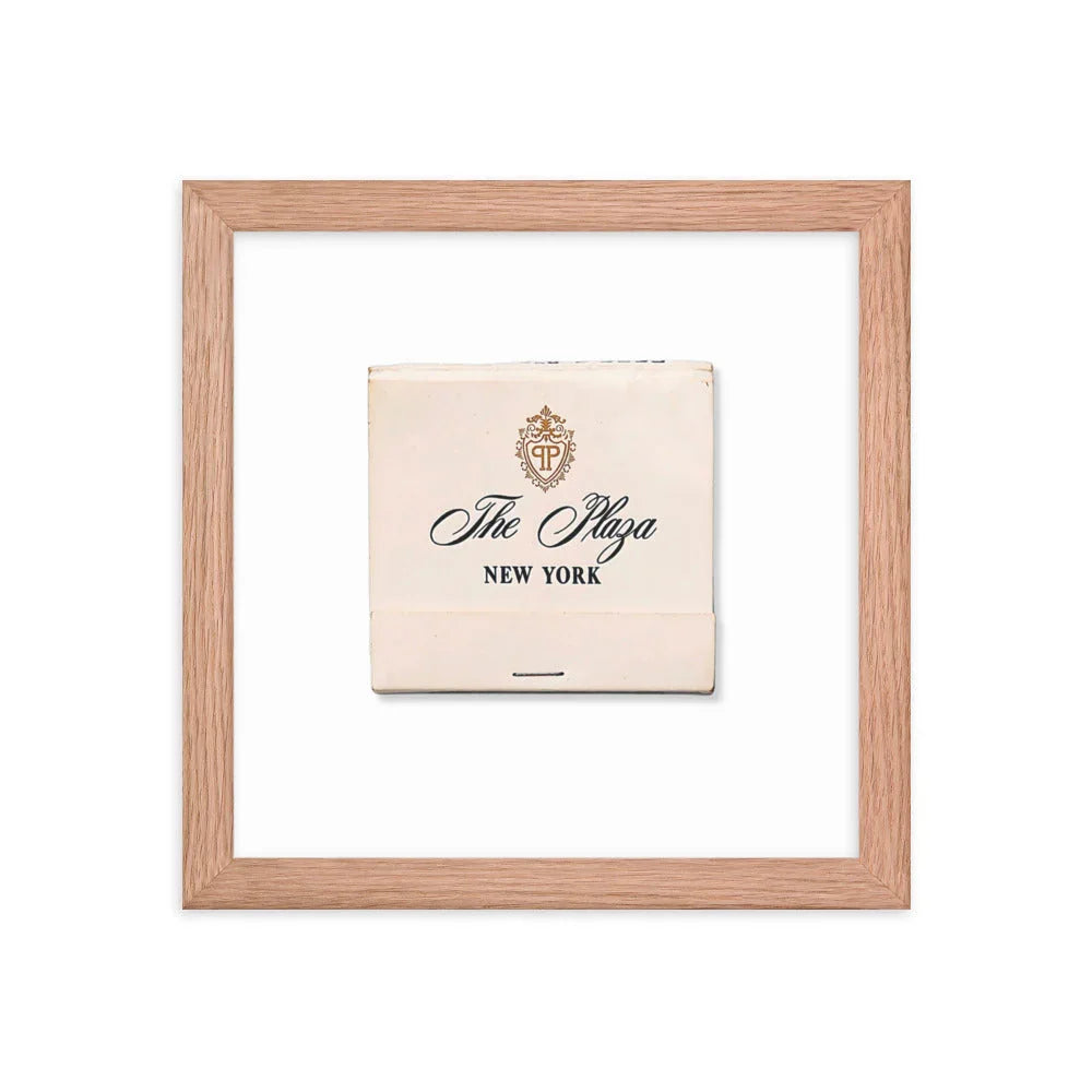 The Plaza Hotel NYC matchbook photos