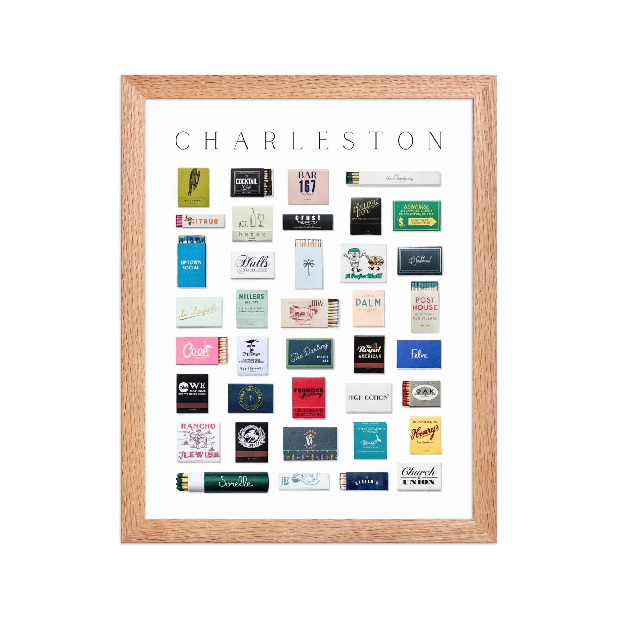 Charleston City Print matchbook photos