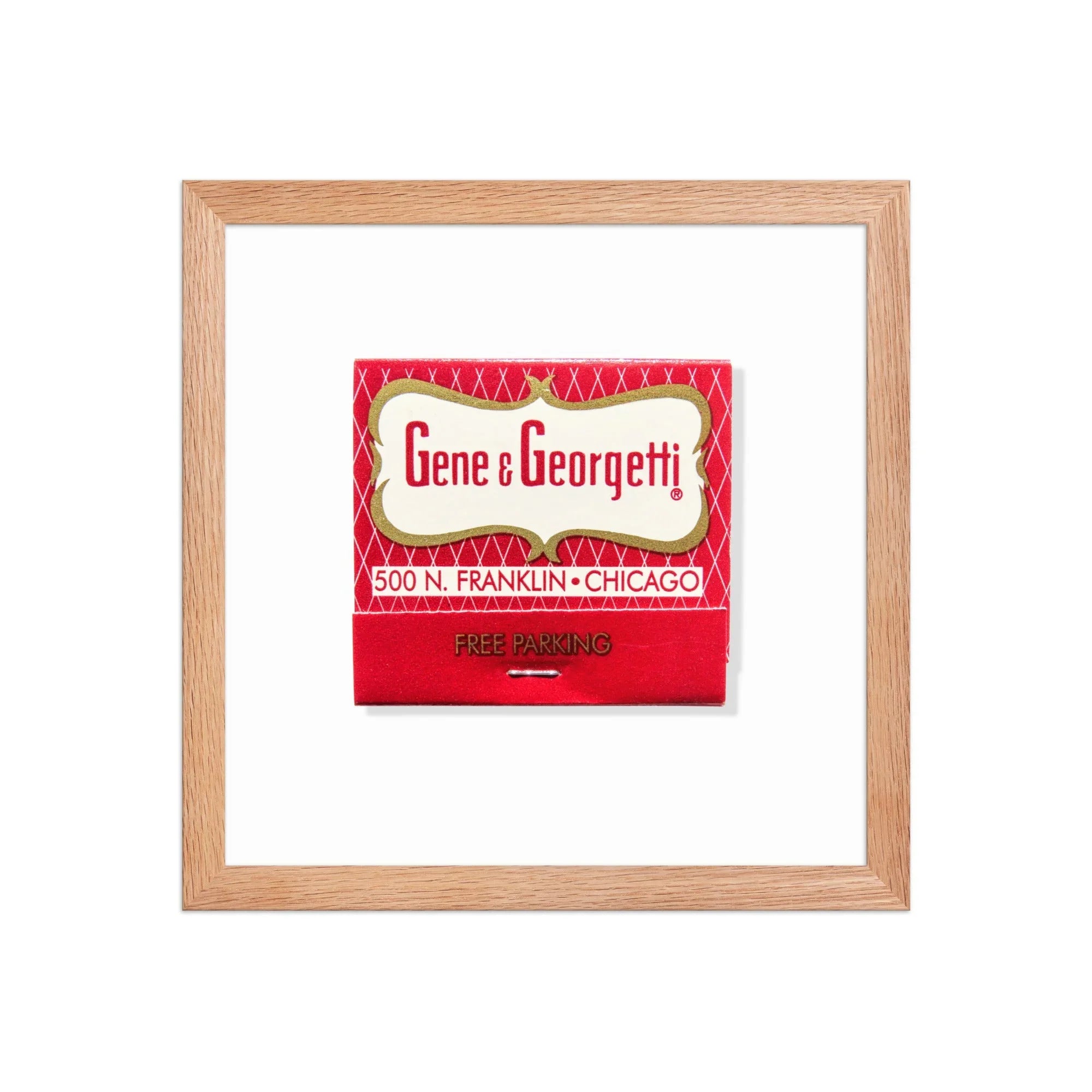 Gene & Georgetti matchbook photos