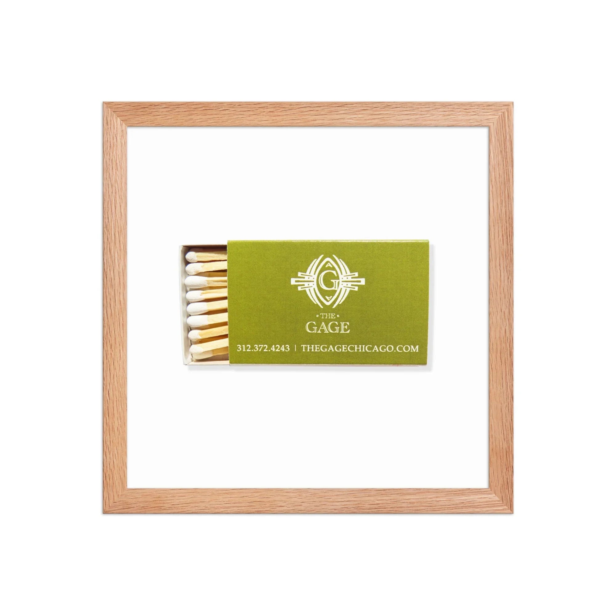 The Gage matchbook photos