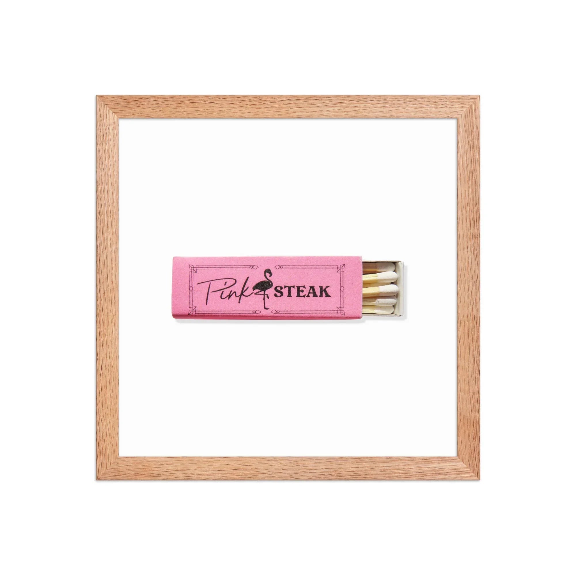 Pink Steak matchbook photos
