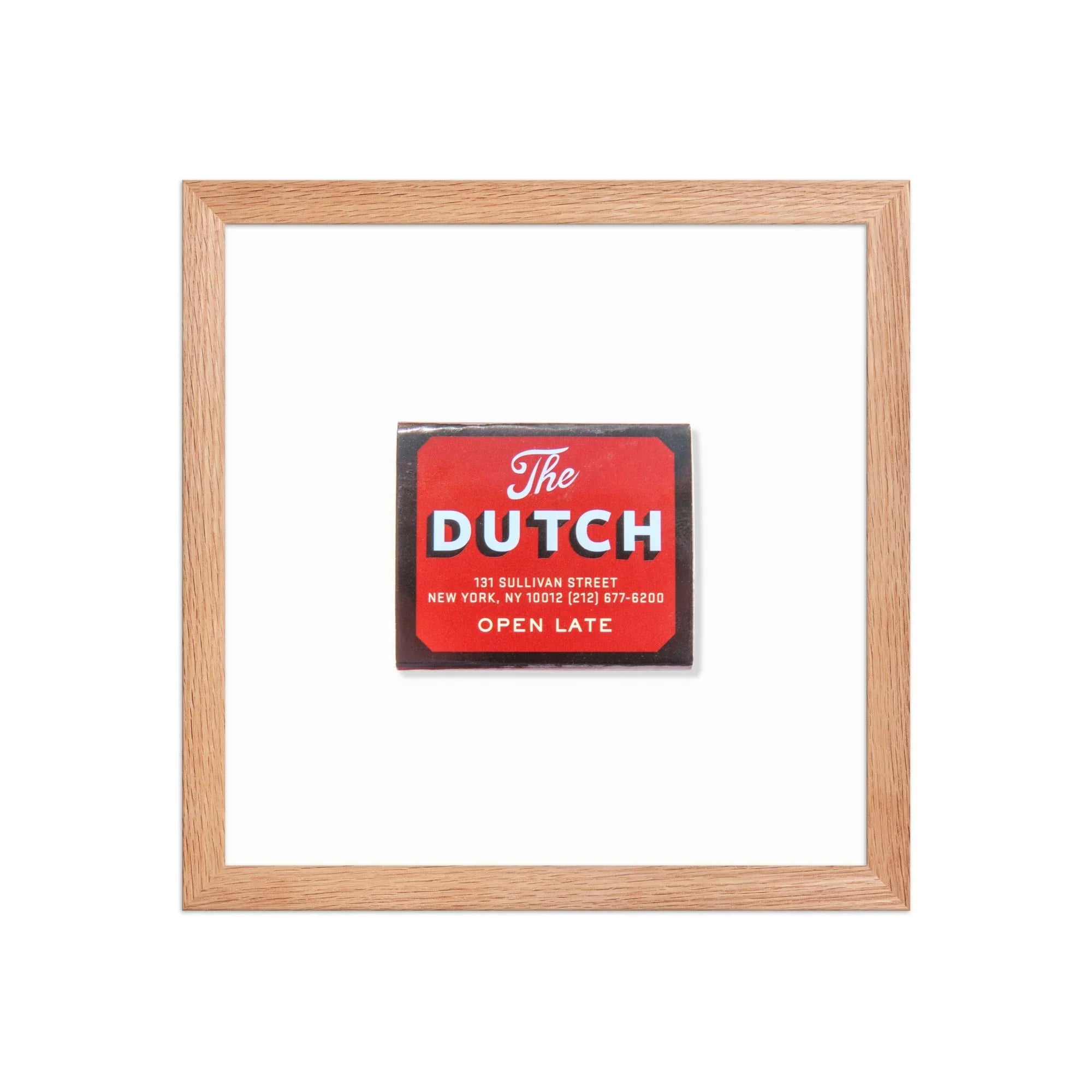 The Dutch NYC matchbook photos