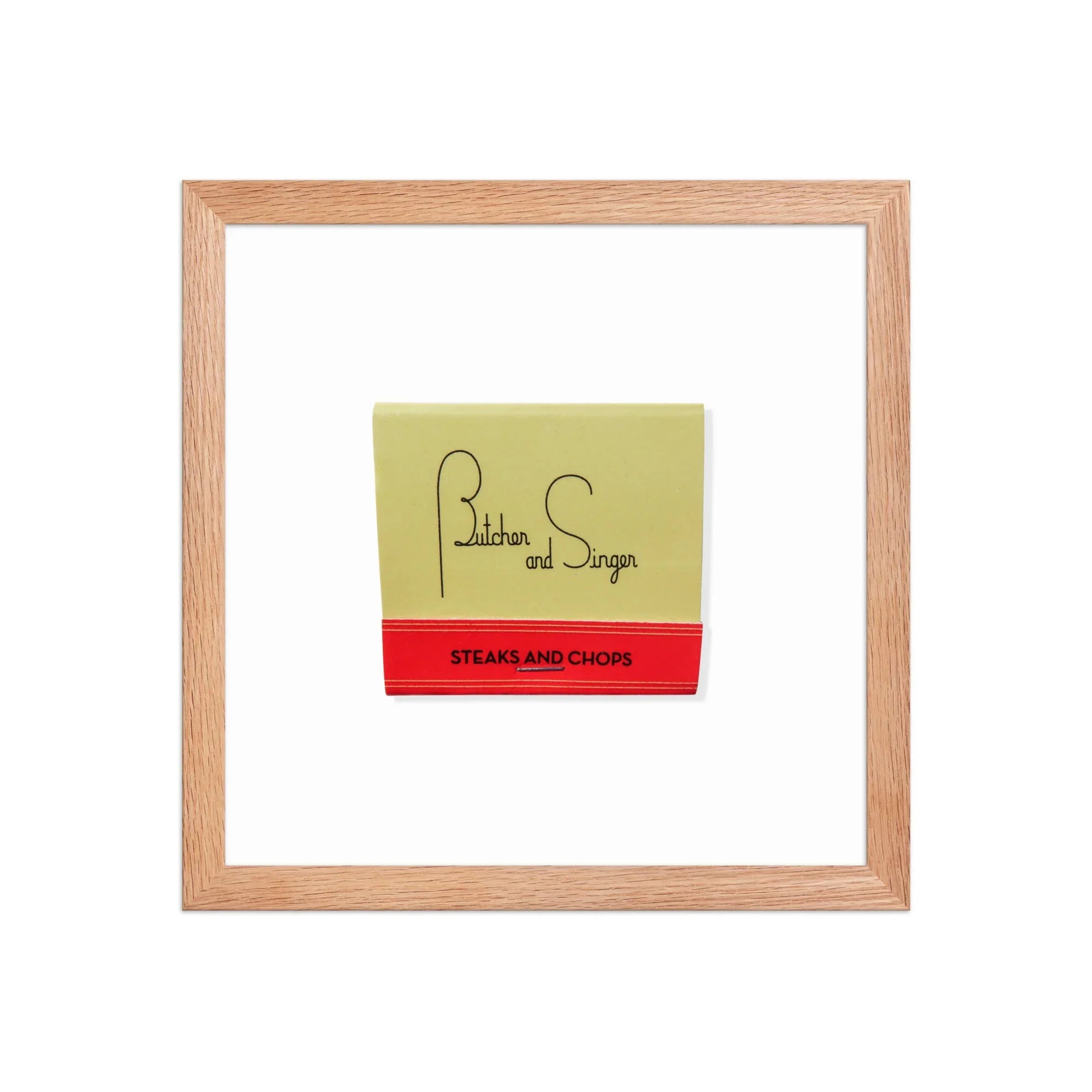 Butcher and Singer matchbook photos