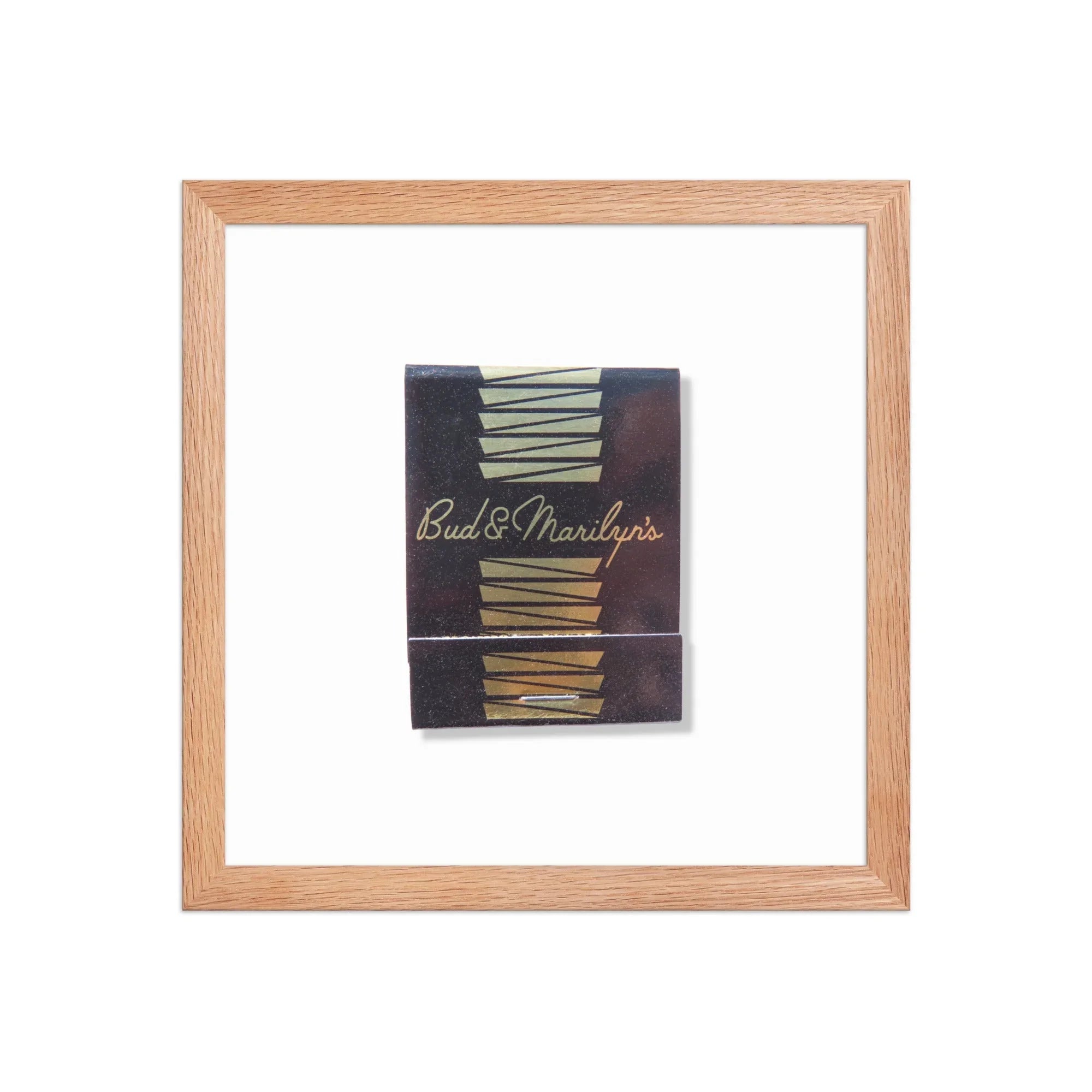 Bud & Marilyn’s matchbook photos