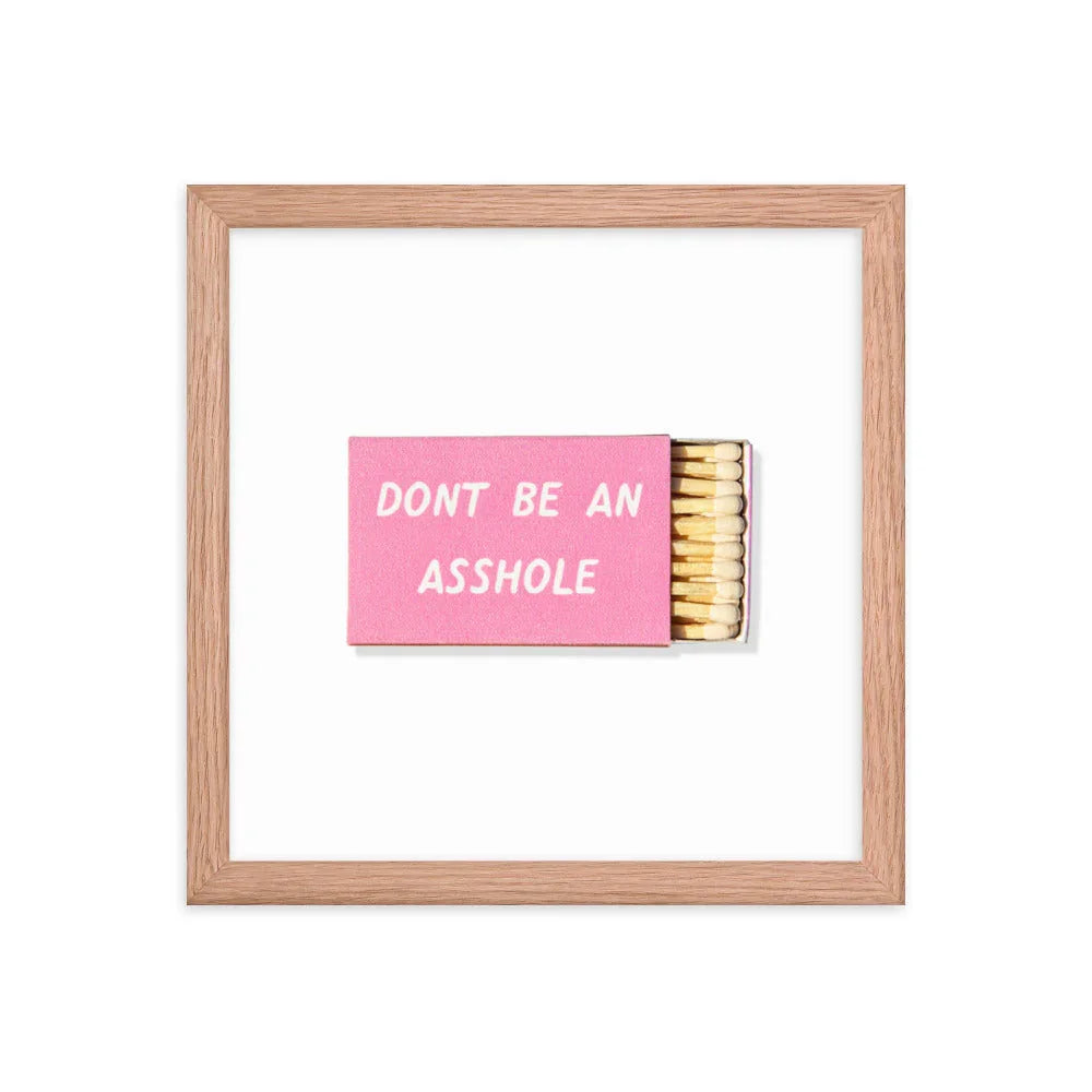 Co Op Froze Framed Print matchbook photos