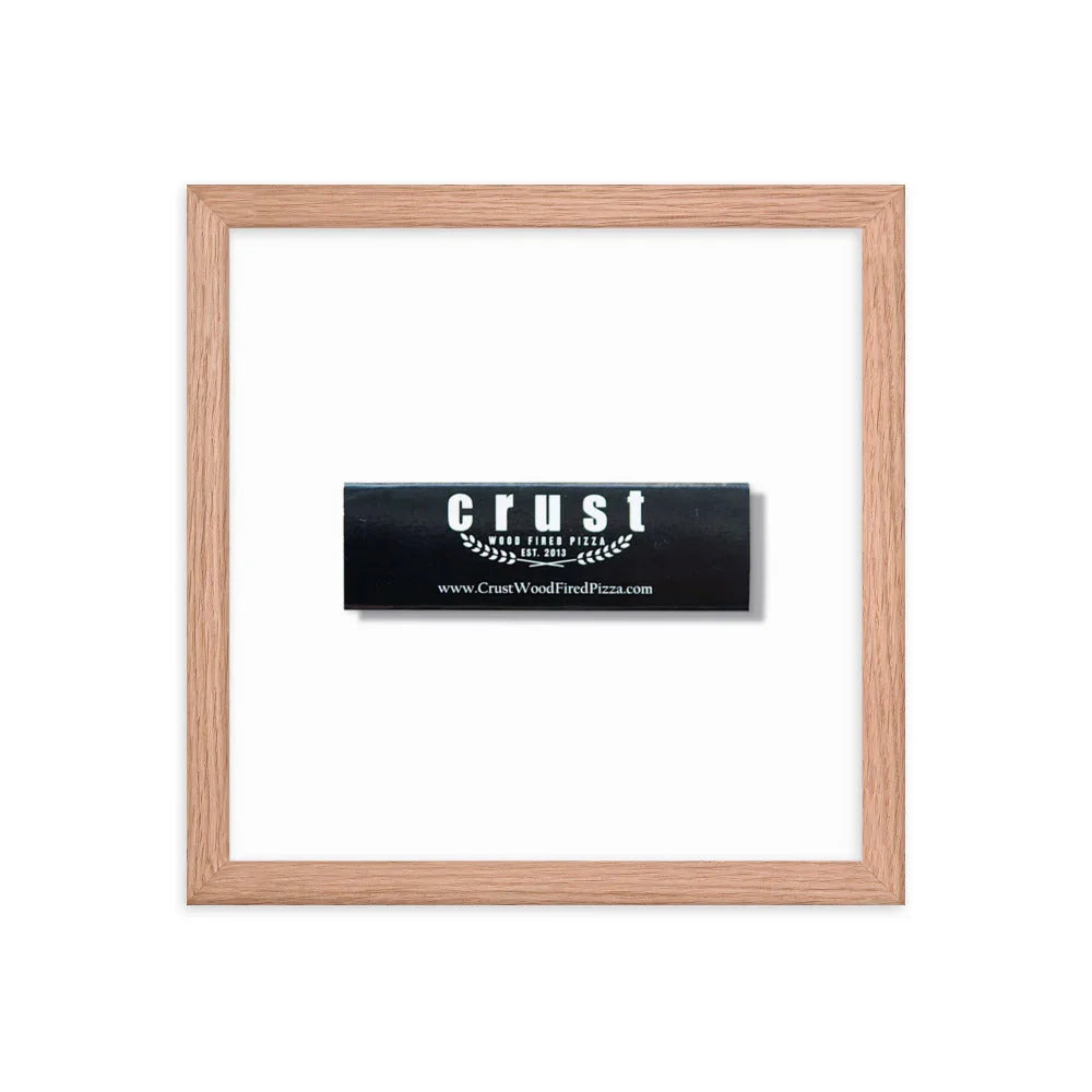 Crust Framed Print matchbook photos