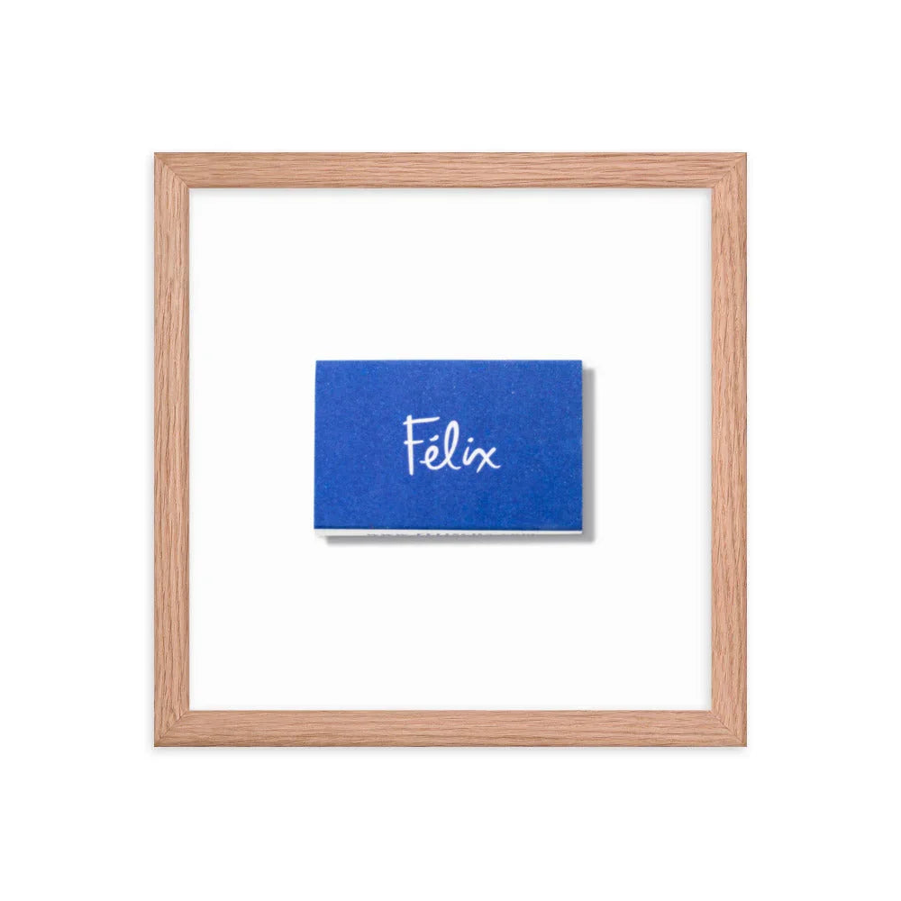 Felix Framed Print matchbook photos
