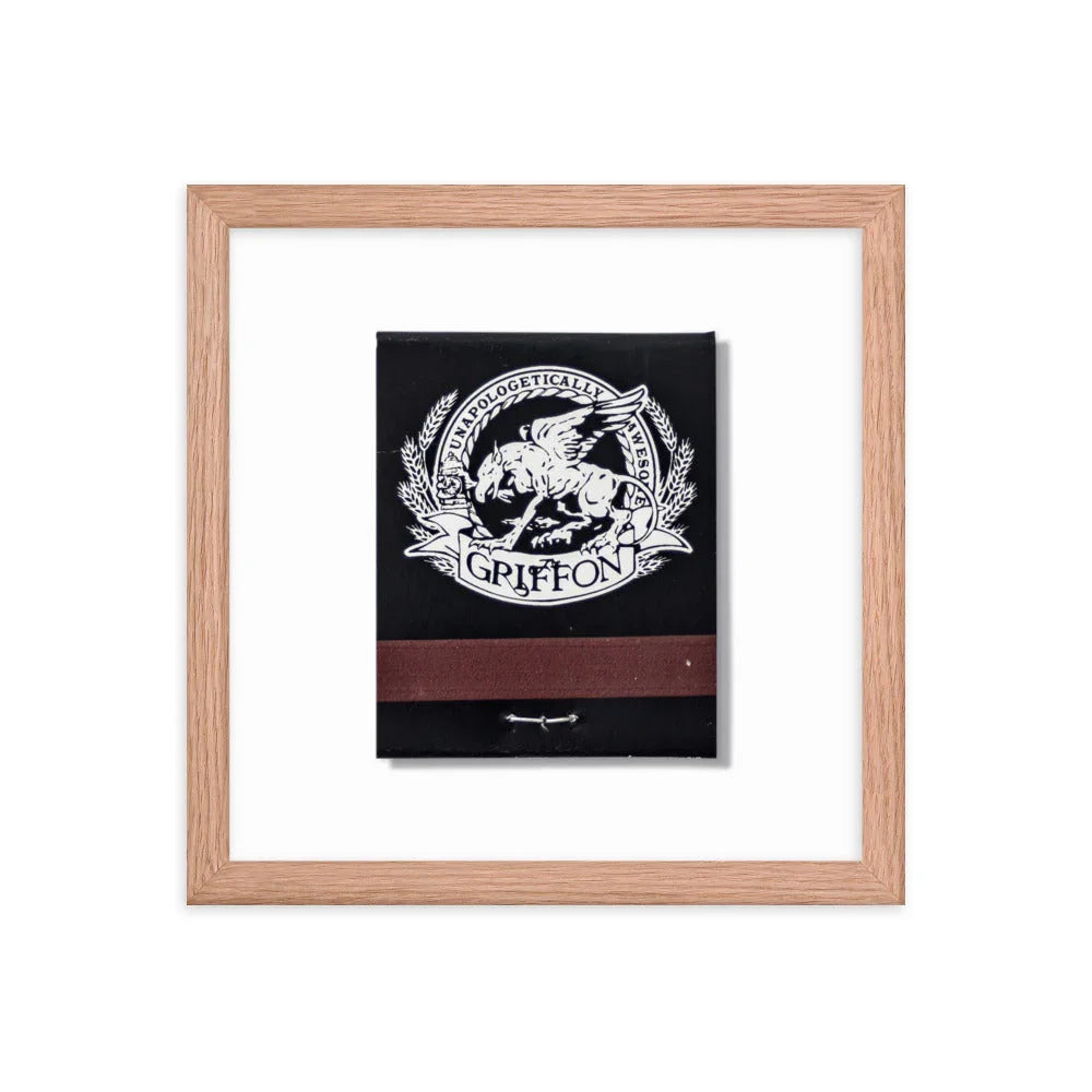 Griffon Framed Print matchbook photos
