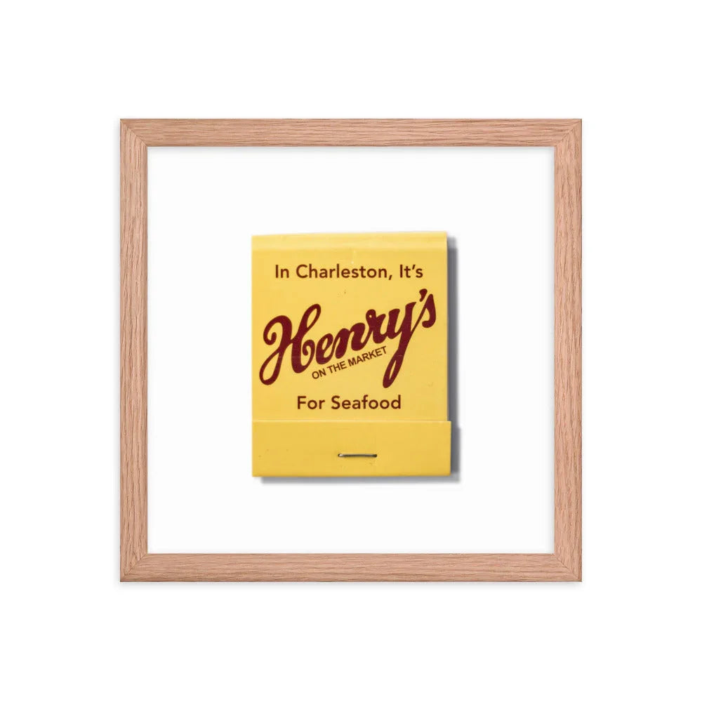 Henry’s Framed Print matchbook photos