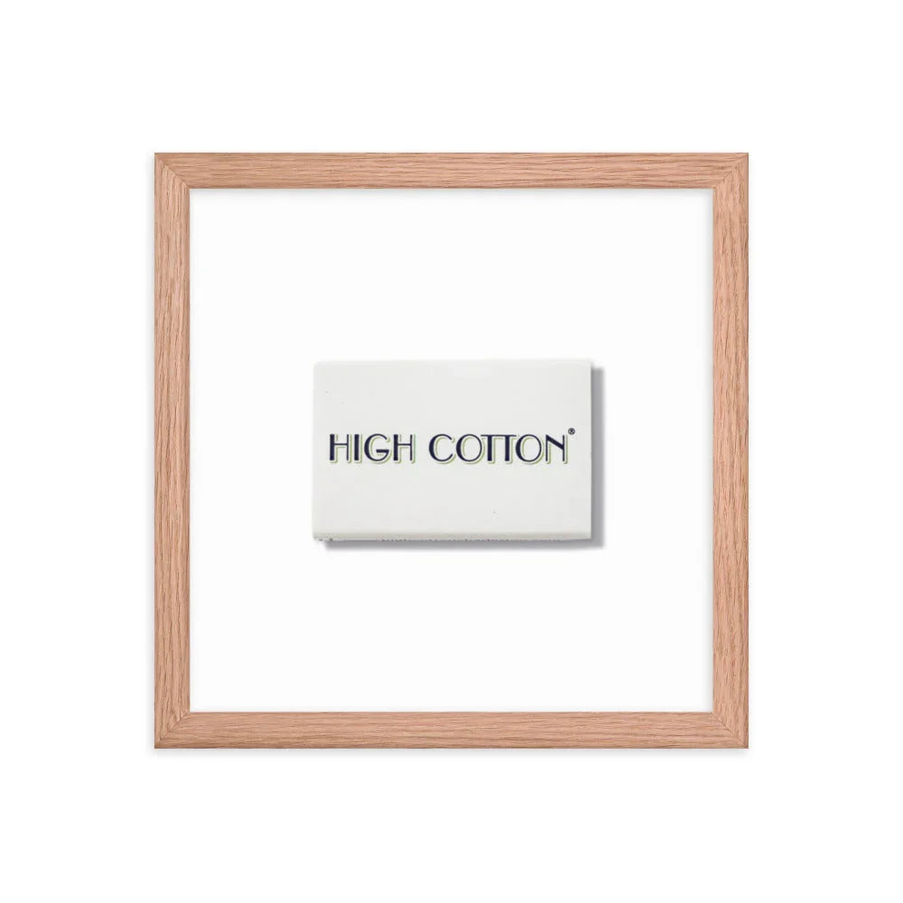 High Cotton Framed Print matchbook photos