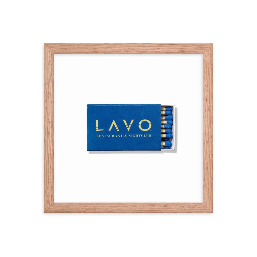LAVO Framed Print matchbook photos