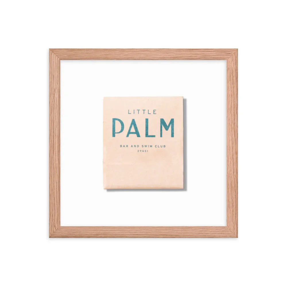 Little Palm Framed Print matchbook photos