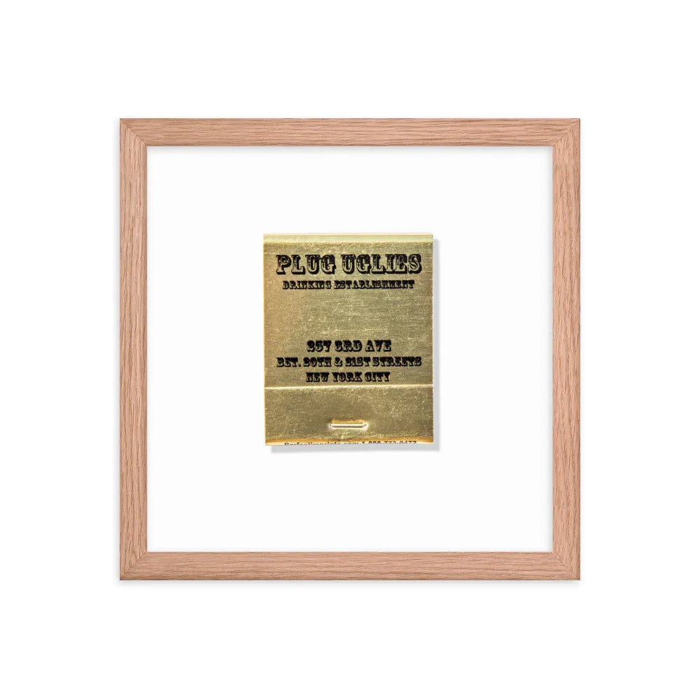 Plug Uglies Framed Print matchbook photos