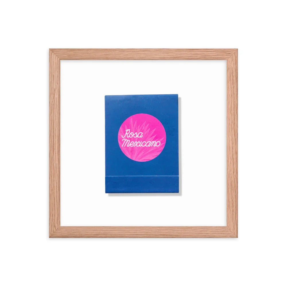 Rosa Mexicano Framed Print matchbook photos