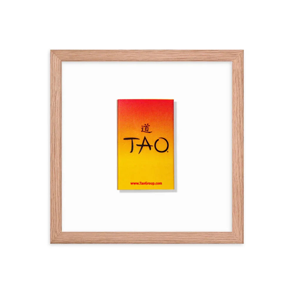 Tao’s Framed Print matchbook photos