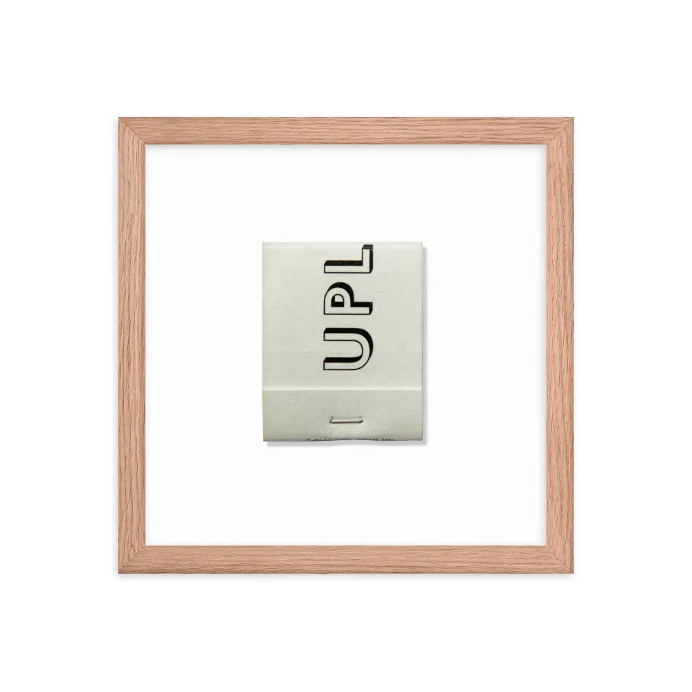 Upland Framed Print matchbook photos